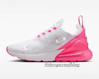 NIEUW*** Hyperroze bling AIRMAX 270 dames met swarvoski-kristallen