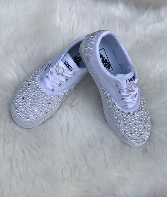 bedazzled high top vans