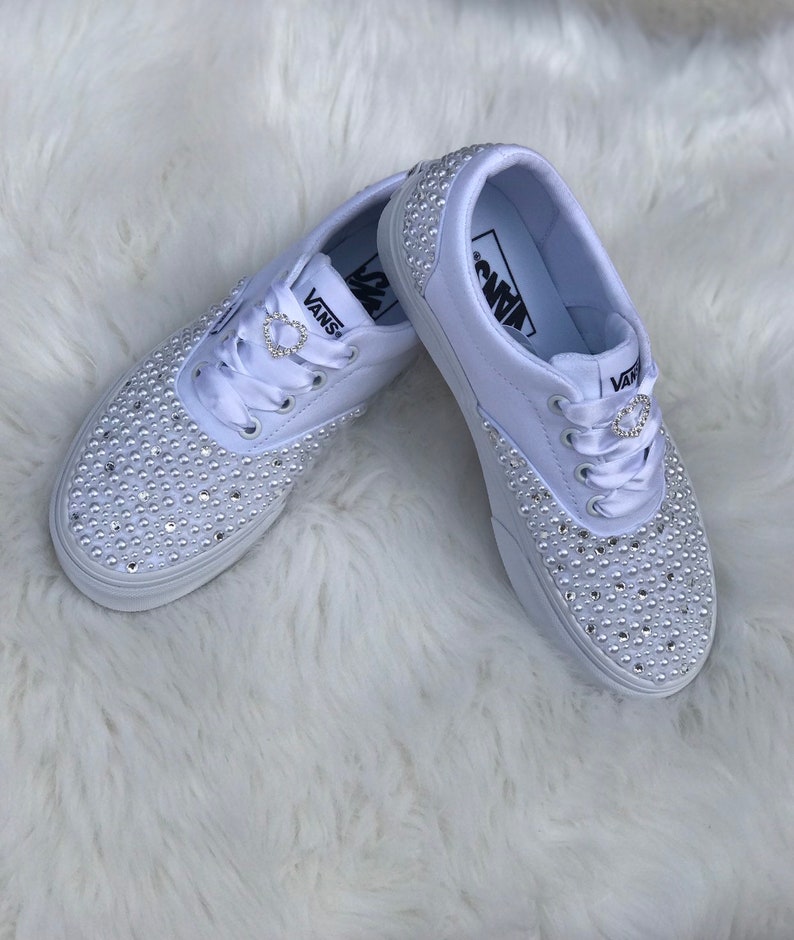bedazzled vans for wedding