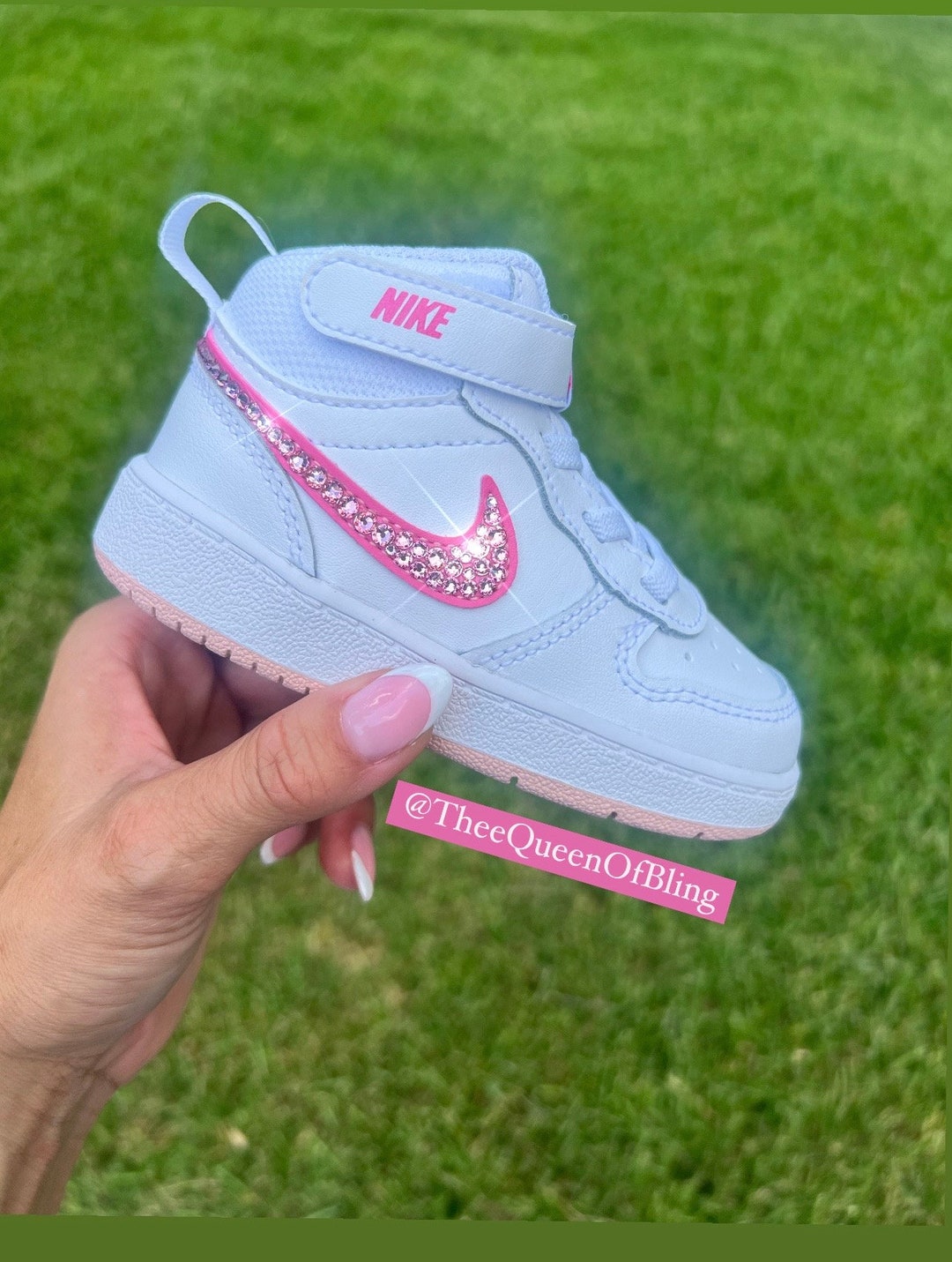 Nike Toddler Pink Mid Court Borough - Etsy