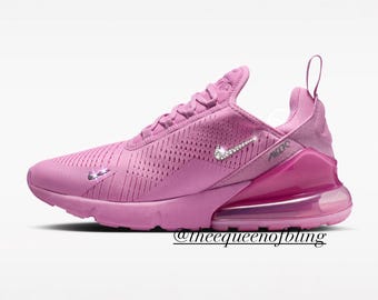 Tênis feminino AIRMAX 270 magenta claro com cristais Swarovski
