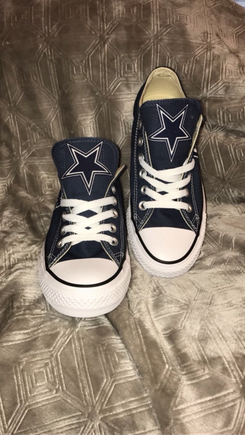 Dallas cowboys converse shoes sports shoes Etsy Dallas cowboys converse shoes sports shoes Etsy