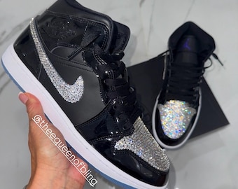 jordan 1 black sparkle