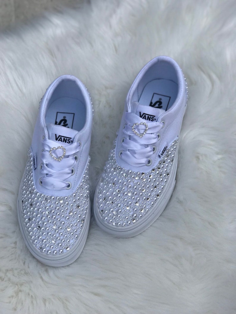 bedazzled vans for wedding