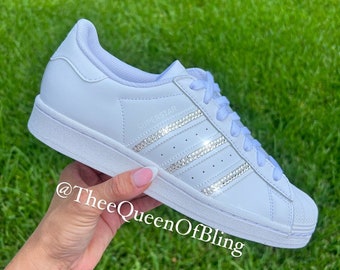 adidas gazelle silver green womens Adidas Swarovski Sneakers - White/Black main image 1