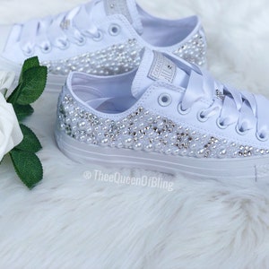 Wedding Converse for Bride Bling Converse Pearl Converse - Etsy