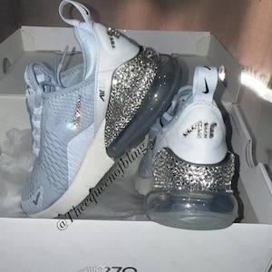 Nike Air Max 270 Swarvoski azules raras** para mujer FULL BLING (heel)