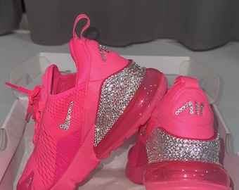 RARE hyperpink Swarvoski nike air max 270 for women