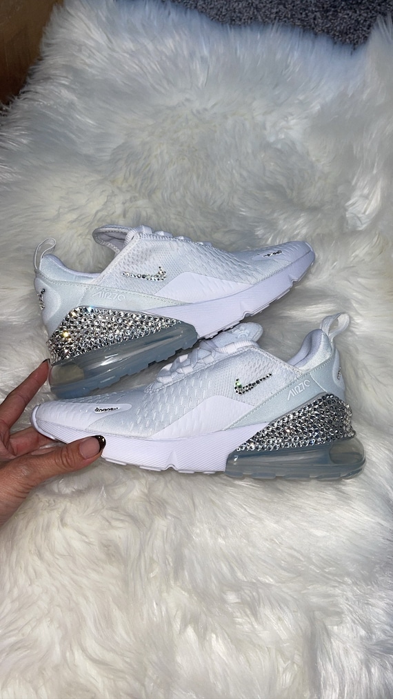 Womens White Nike Air Max 270 