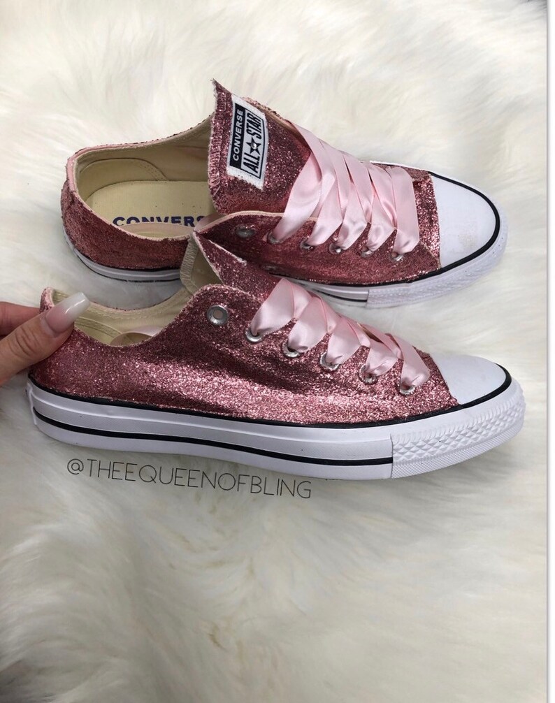 gold glitter converse
