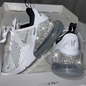 White Swarvoski  air max 270 for women