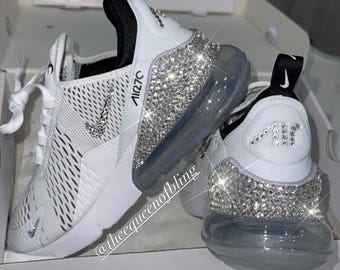 White Swarvoski  air max 270 for women