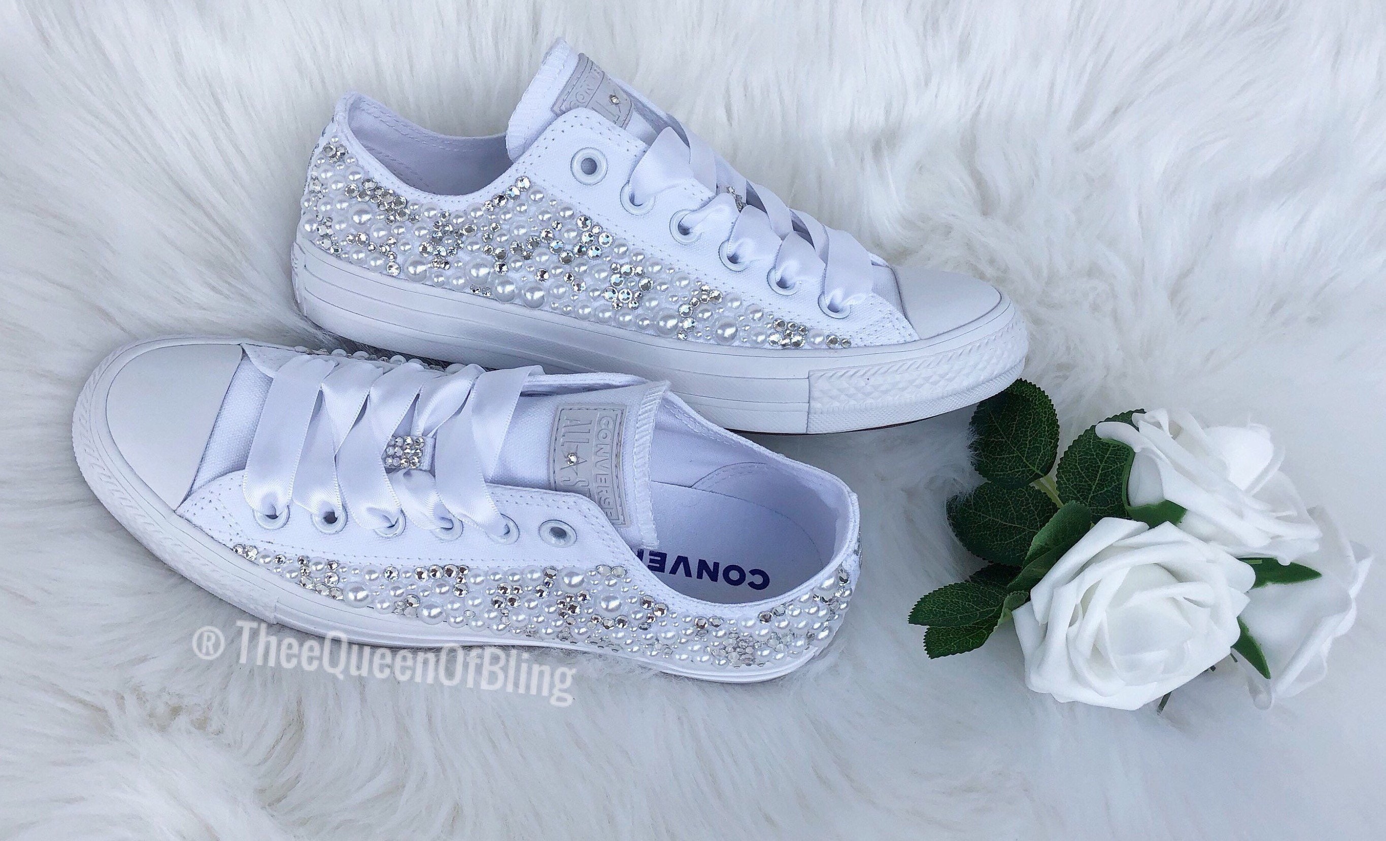 bling wedding converse