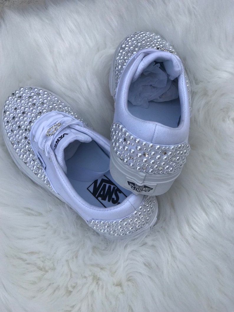 bedazzled vans for wedding