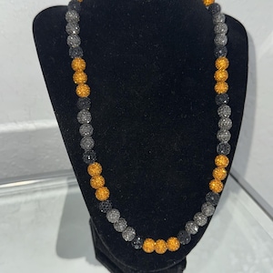 Collana con ciondolo a forma di baseball: ispirata ai Padres, cordino elastico