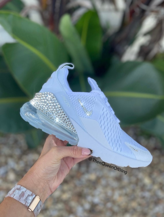 Womens White Nike Air Max 270 