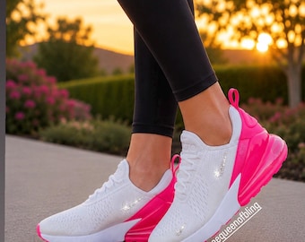 NEW*** Hot Pink bling  womens AIRMAX 270