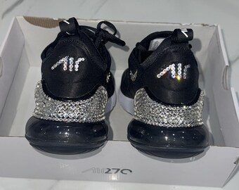 Swarvoski Black Nike Air Max 270 for Women - Etsy