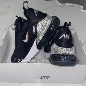 Swarvoski Black nike air max 270 for women