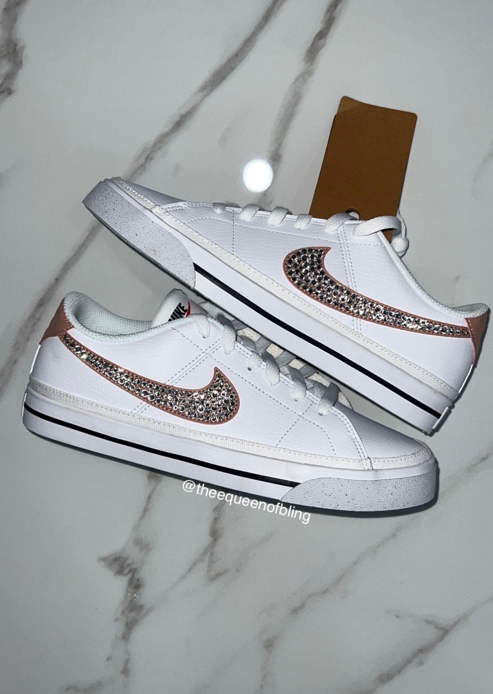 スワロフスキー Swarvoski Nike Court Legacy Next Nature - Etsy