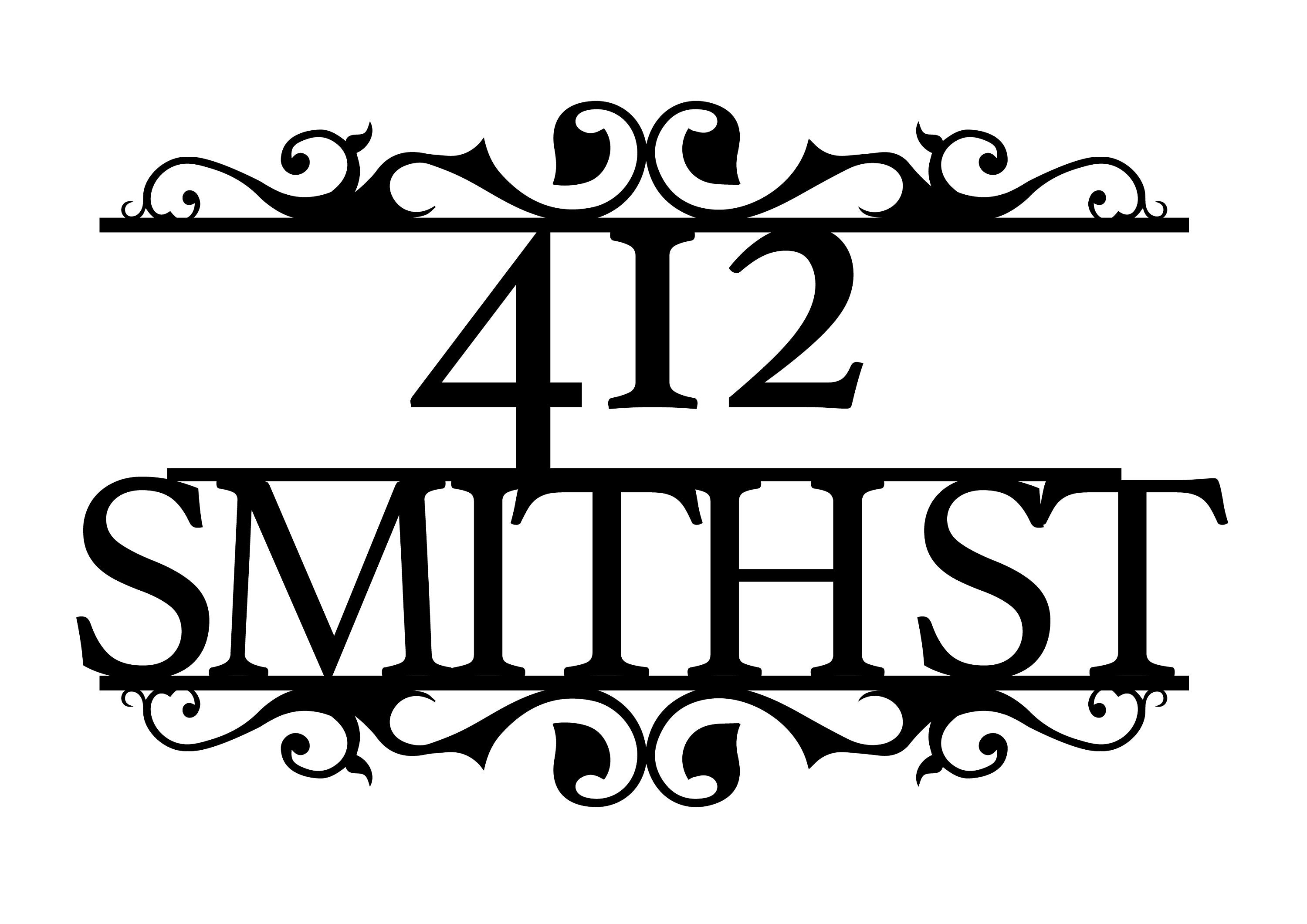 Ornate Custom Metal Sign | Etsy