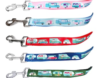 Triple Handle Dog Leash • Handles at 12, 20, & 72 Inches • 6 Foot Lead • Motorhome • Teardrop • Camper Van • Pop-Up Trailer • 5 Colors