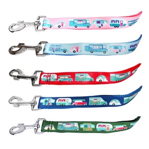 Triple Handle Dog Leash • Handles at 12, 20, & 72 Inches • 6 Foot Lead • Motorhome • Teardrop • Camper Van • Pop-Up Trailer • 5 Colors