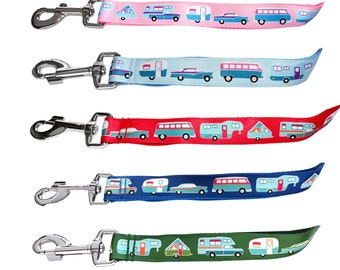 Triple Handle Dog Leash • Handles at 12, 20, and 72 Inches • 6 Foot Leash • Van • Trailer • Truck Camper • 5th Wheel • A-Frame • 5 Colors