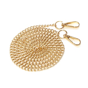 128 cm Gold Handtasche Kette • Leichte Crossbody Kette • Abend Handtasche Kette • Geldbörse • Braut oder Brautjungfer Geschenk • 130cm
