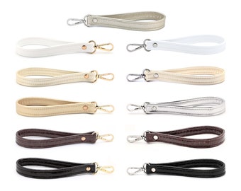 3/4" x 6" Wrist Strap • 8" Total Length • Evening Handbag Wristlet Strap • 7 Colors • White • Pearl • Pewter • Gold • Silver • Brown • Black