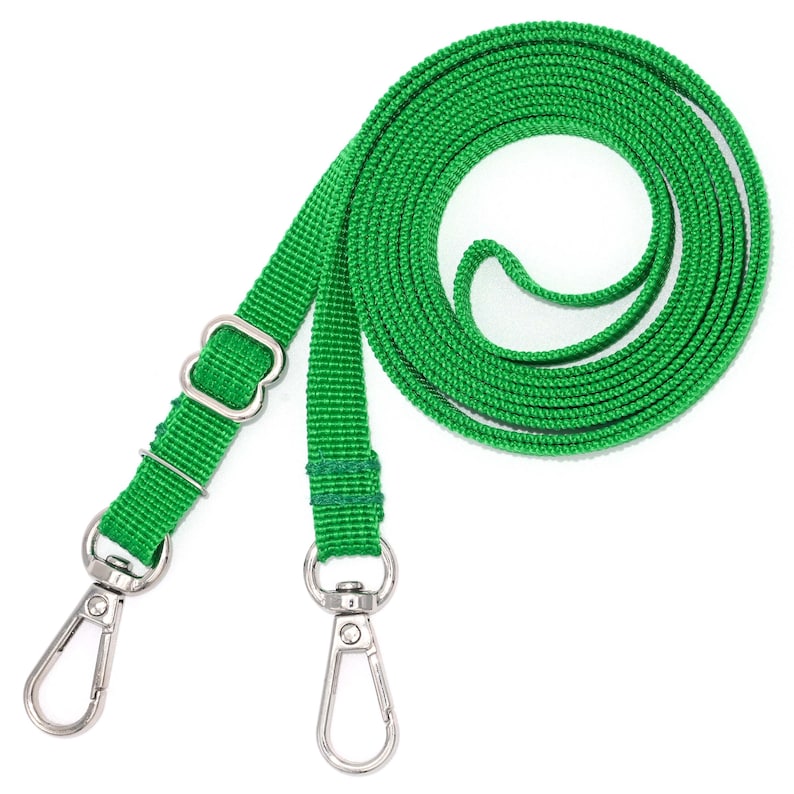 Crossbody-Gurtband • Einstellbar 92-168 cm • 3/8" Breit • Handyband • Gurtband in 12 Farben • Handtaschenzubehör • Schmaler Gurt Grün