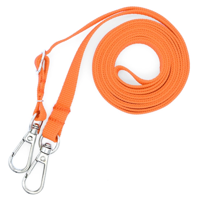Crossbody-Gurtband • Einstellbar 92-168 cm • 3/8" Breit • Handyband • Gurtband in 12 Farben • Handtaschenzubehör • Schmaler Gurt Orange