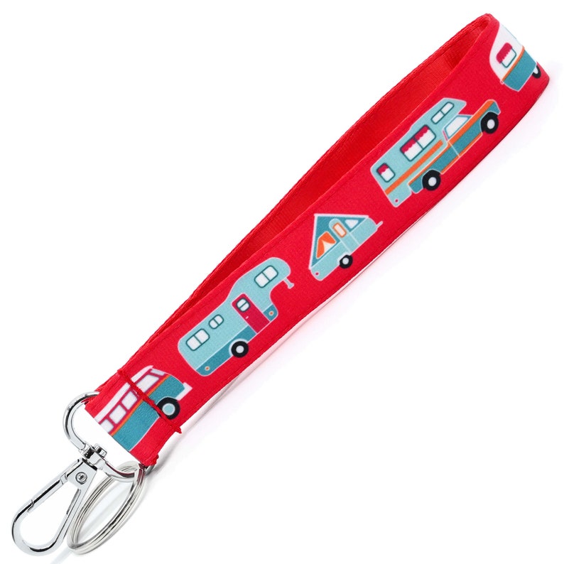 Camper Keychain • 5 Colors Available • Key Fob • Vintage Car & Trailer ...