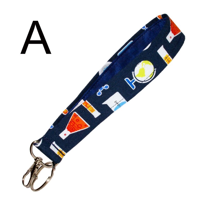 Chemistry Keychain Wrist Key Fob Microscope Test Tube Etsy