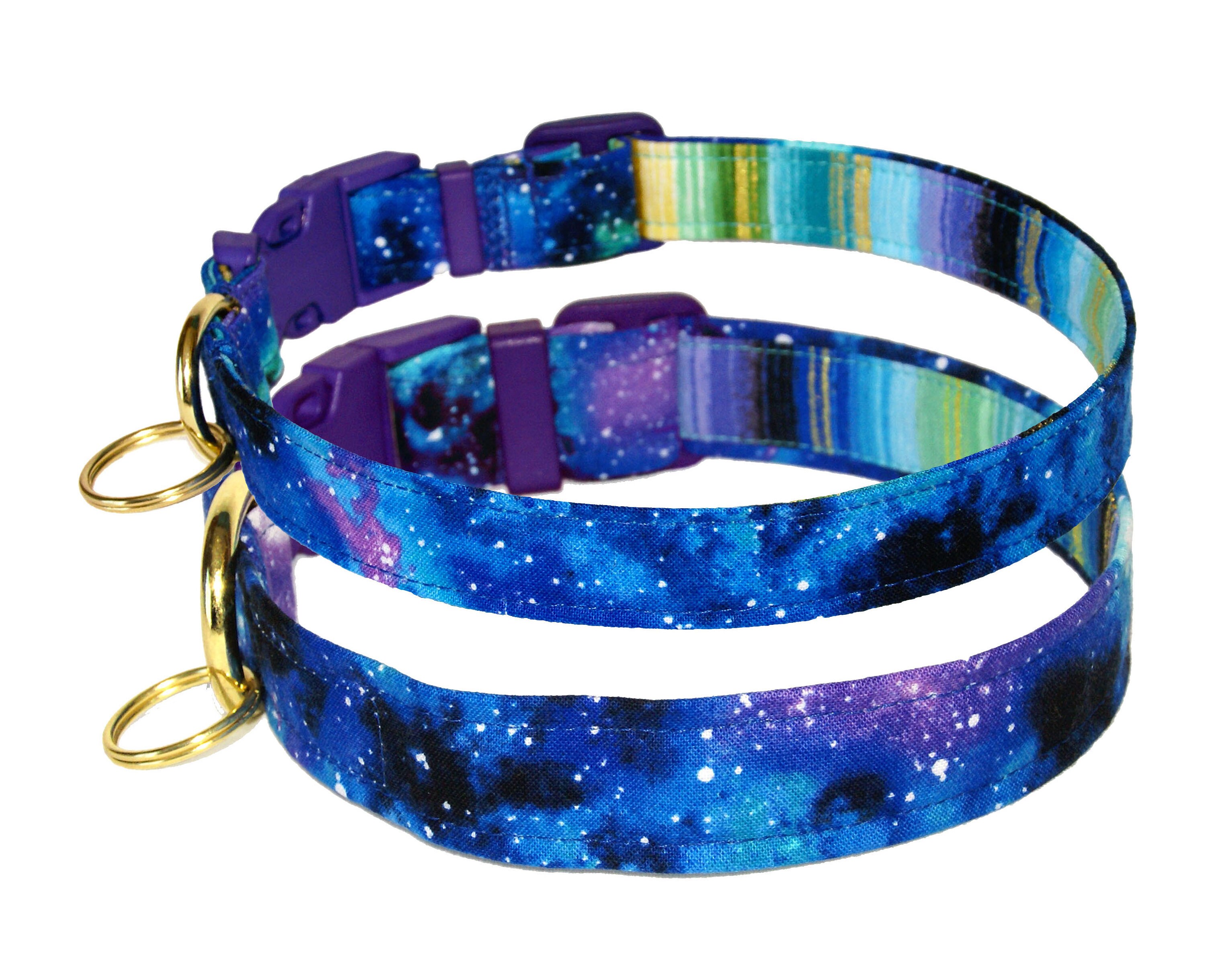 Galaxy Dog Collar 3/4 or 1 Wide Cosmos Outer Etsy