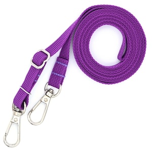 Crossbody-Gurtband • Einstellbar 92-168 cm • 3/8" Breit • Handyband • Gurtband in 12 Farben • Handtaschenzubehör • Schmaler Gurt Lila