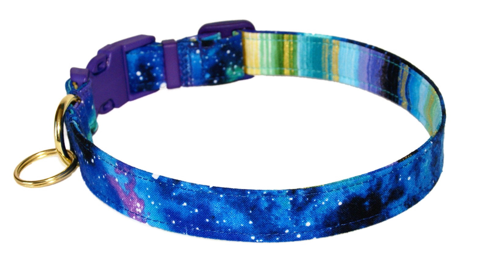 Galaxy Dog Collar 3/4 or 1 Wide Cosmos Outer Etsy