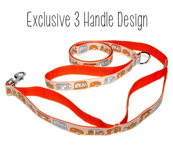 triple handle dog leash