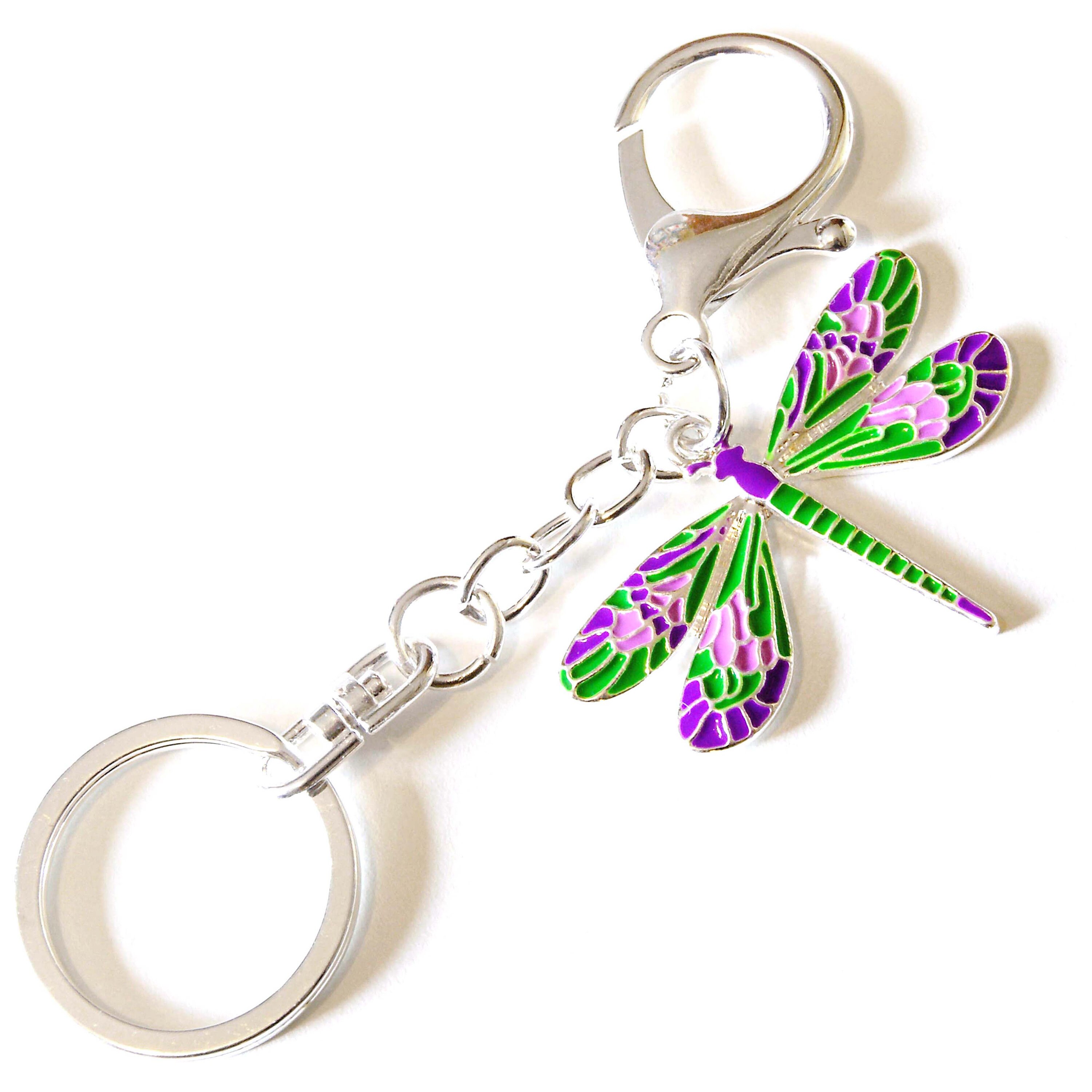 Colorful Enamel Keychain • Extra Large Charm • Pink Flamingo • Owl ...