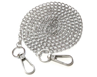 53" Silver Handbag Chain • Lightweight Chain For Bride Clutch • Evening Handbag Chain • Delicate Crossbody Chain • Prom Handbag Chain