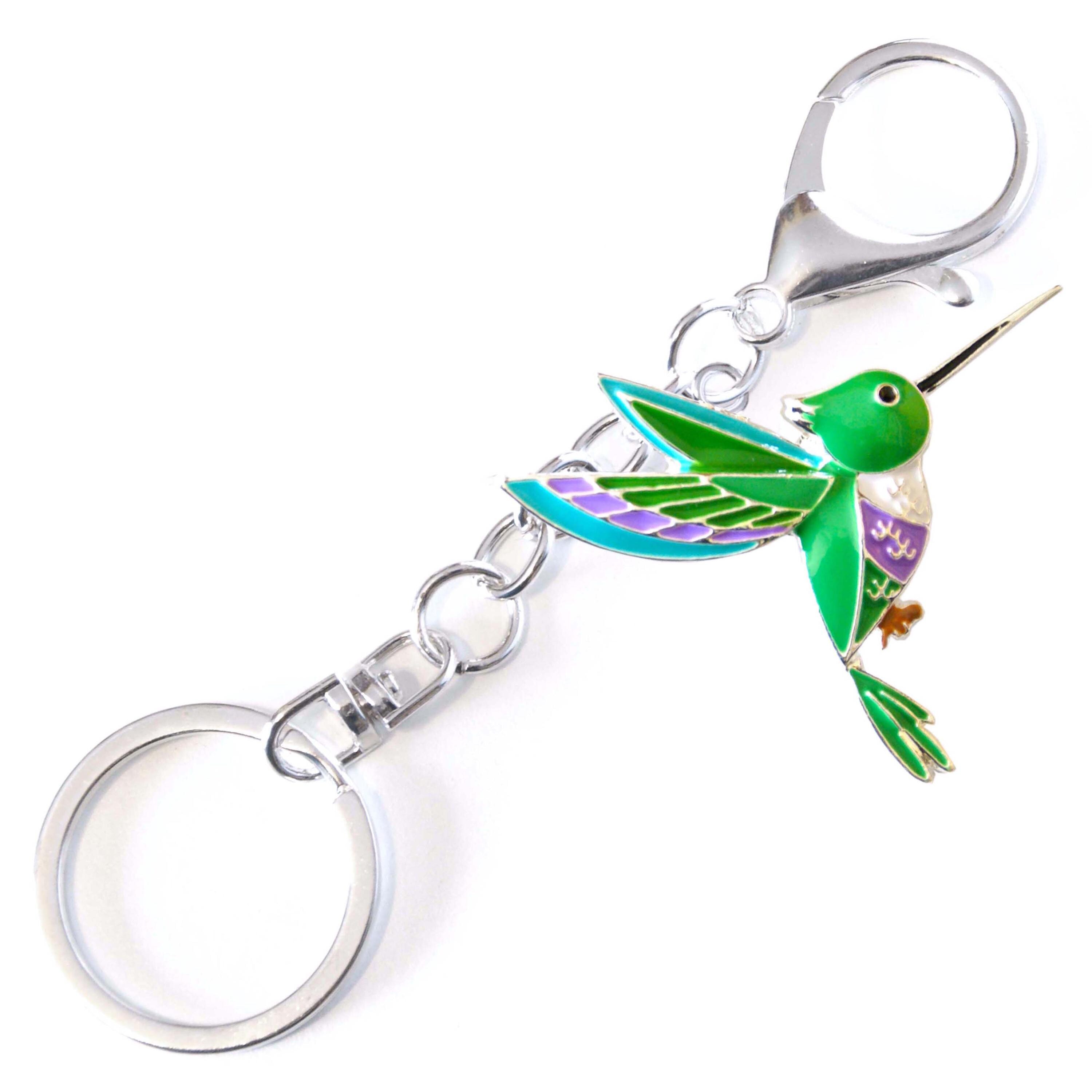 Colorful Enamel Keychain • Extra Large Charm • Pink Flamingo • Owl ...