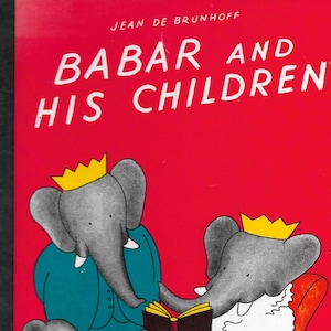 Babar and His Children by Jean de Brunhoff, Translated from the French by Merle Haas 1938/1966 ISBN 0-80577-1 image 1