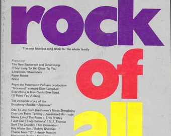 Rock aller Altersstufen/ Pops der 70er Jahre Nr. 3: Das neue fabelhafte Songbuch für die ganze Familie Featuring New (Burt) Bacharach & (Hal) David Songs