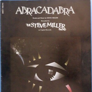 Abracadabra vintage sheet music by Steve Miller Band with guitar tablature 1982