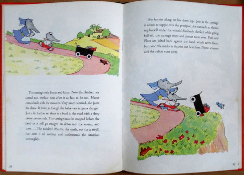 Babar and His Children by Jean de Brunhoff, Translated from the French by Merle Haas 1938/1966 ISBN 0-80577-1 image 5