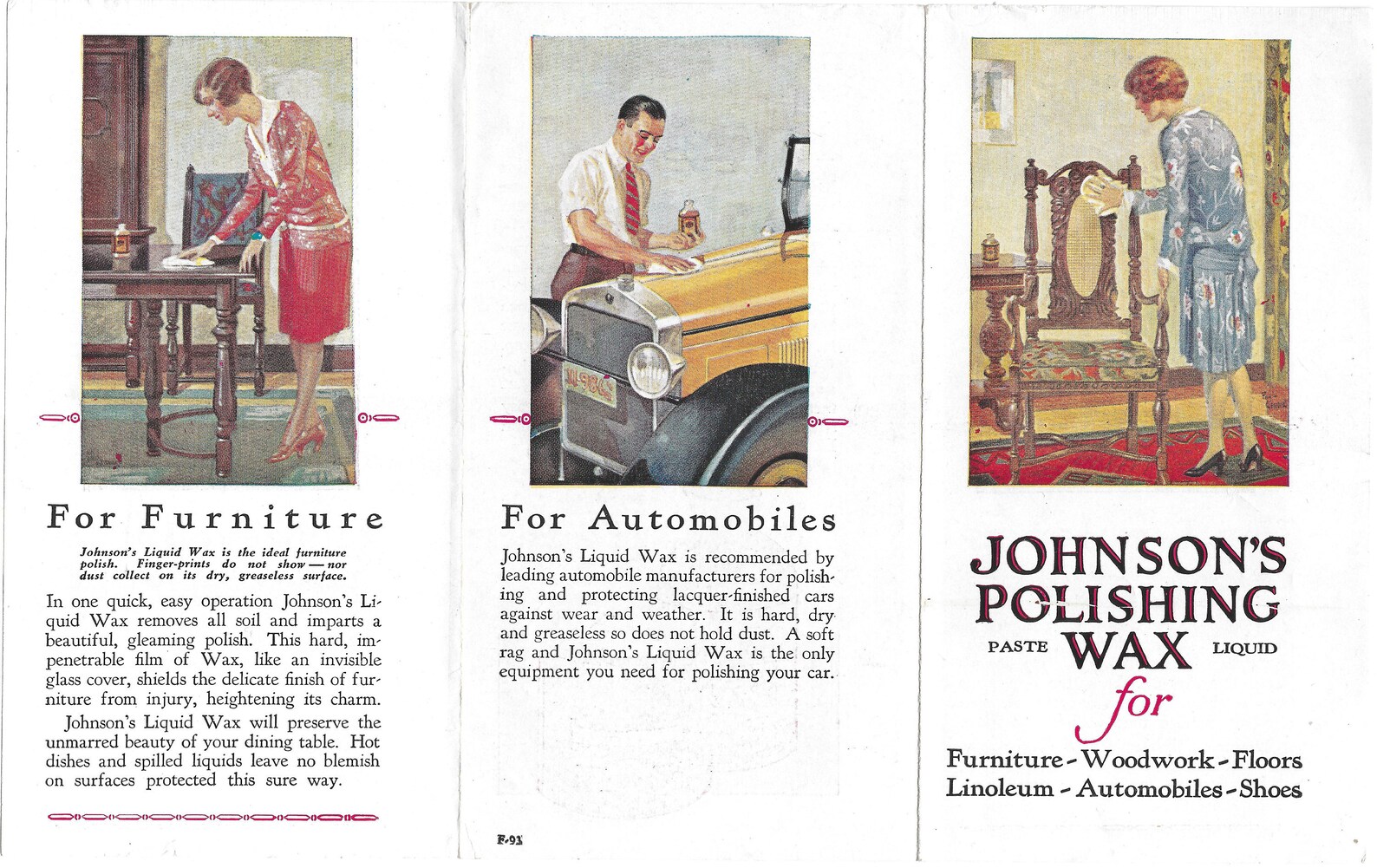 Johnson's Polishing Wax Liquid & Paste for Furniture Etsy