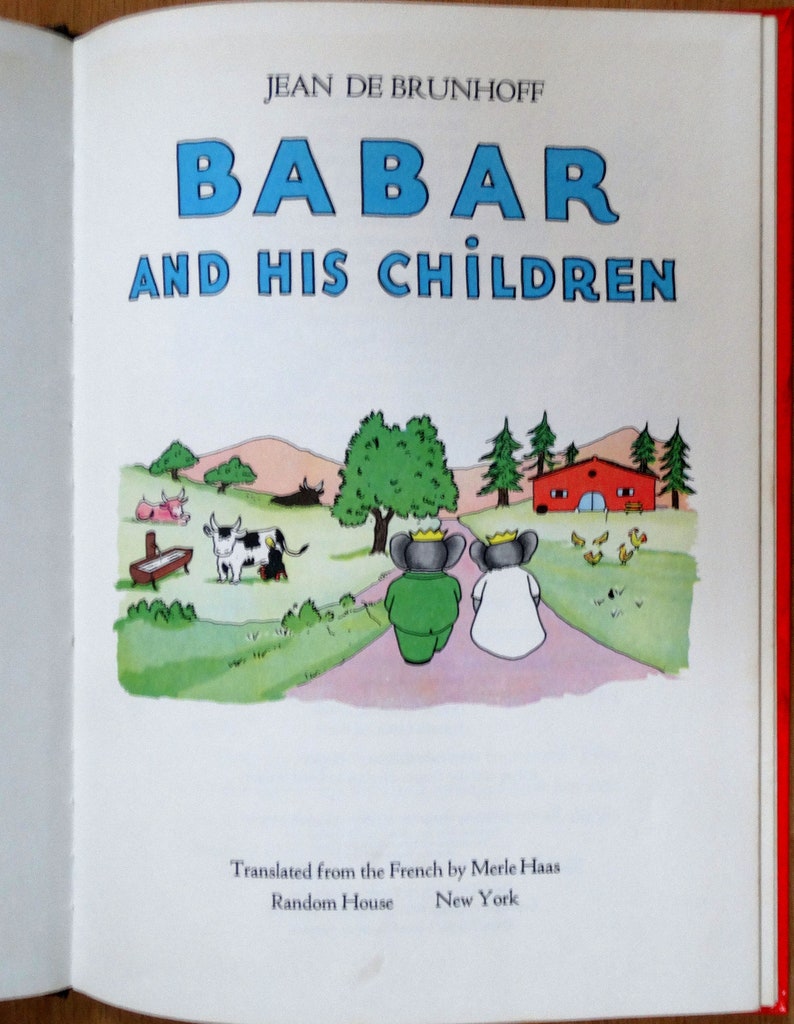 Babar and His Children by Jean de Brunhoff, Translated from the French by Merle Haas 1938/1966 ISBN 0-80577-1 image 3