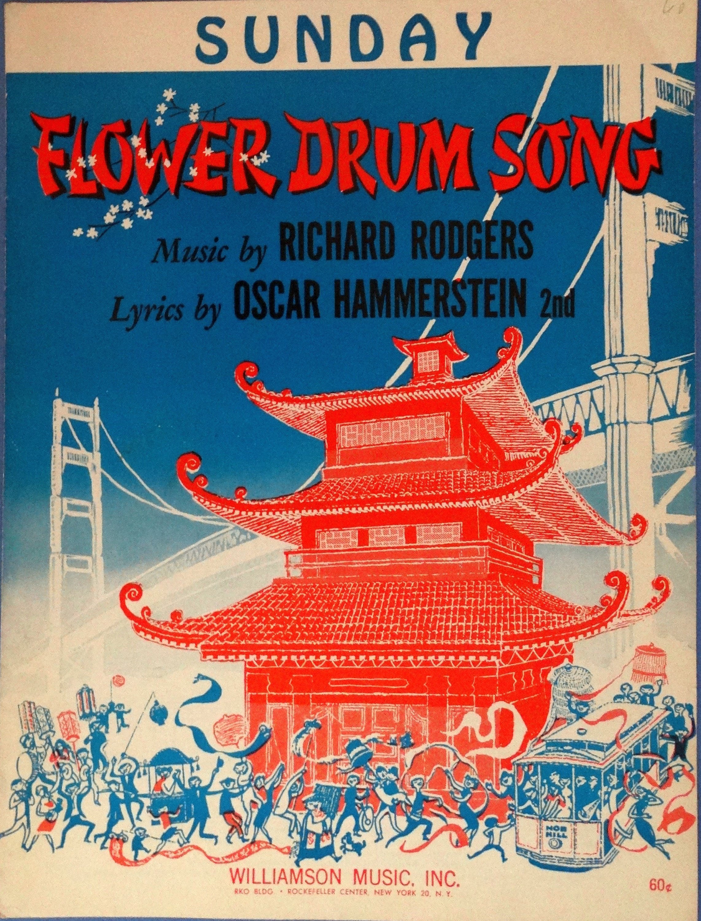 Sunday Vintage Sheet Music From Flower Drum Song by Rodgers