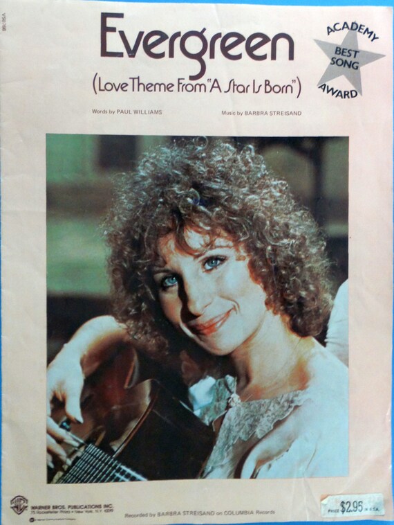 Evergreen Love Theme From A Star Is Born 1976 Etsy