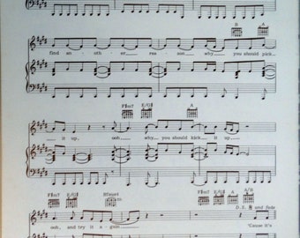 All Right Vintage Sheet Music By Christopher Cross With Etsy Singapore